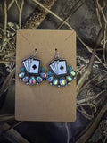 Western Style Playing Cards Earrings ( 4 A's )