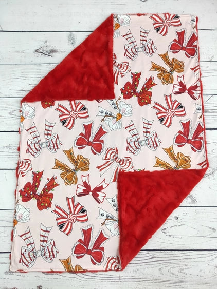 Baby Christmas Bows Blanket