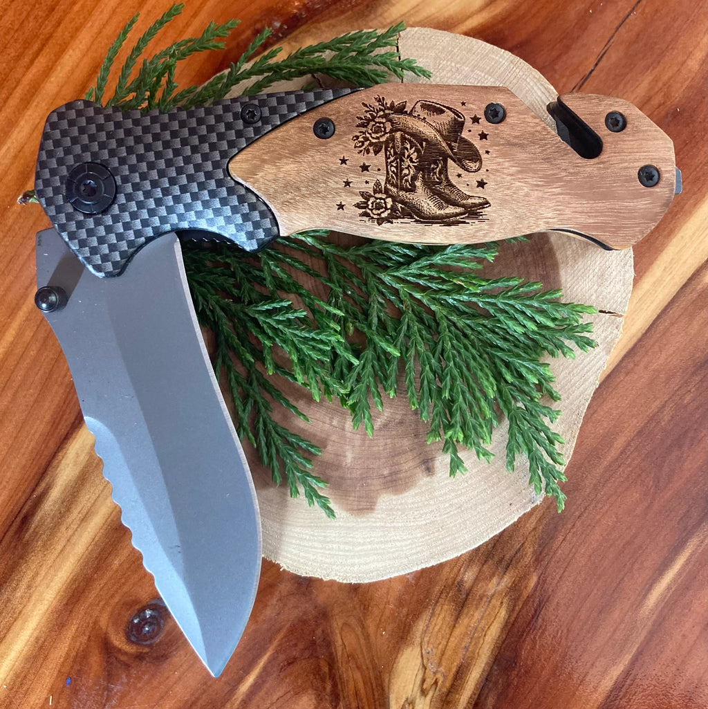 Cowgirl Boots Knife
