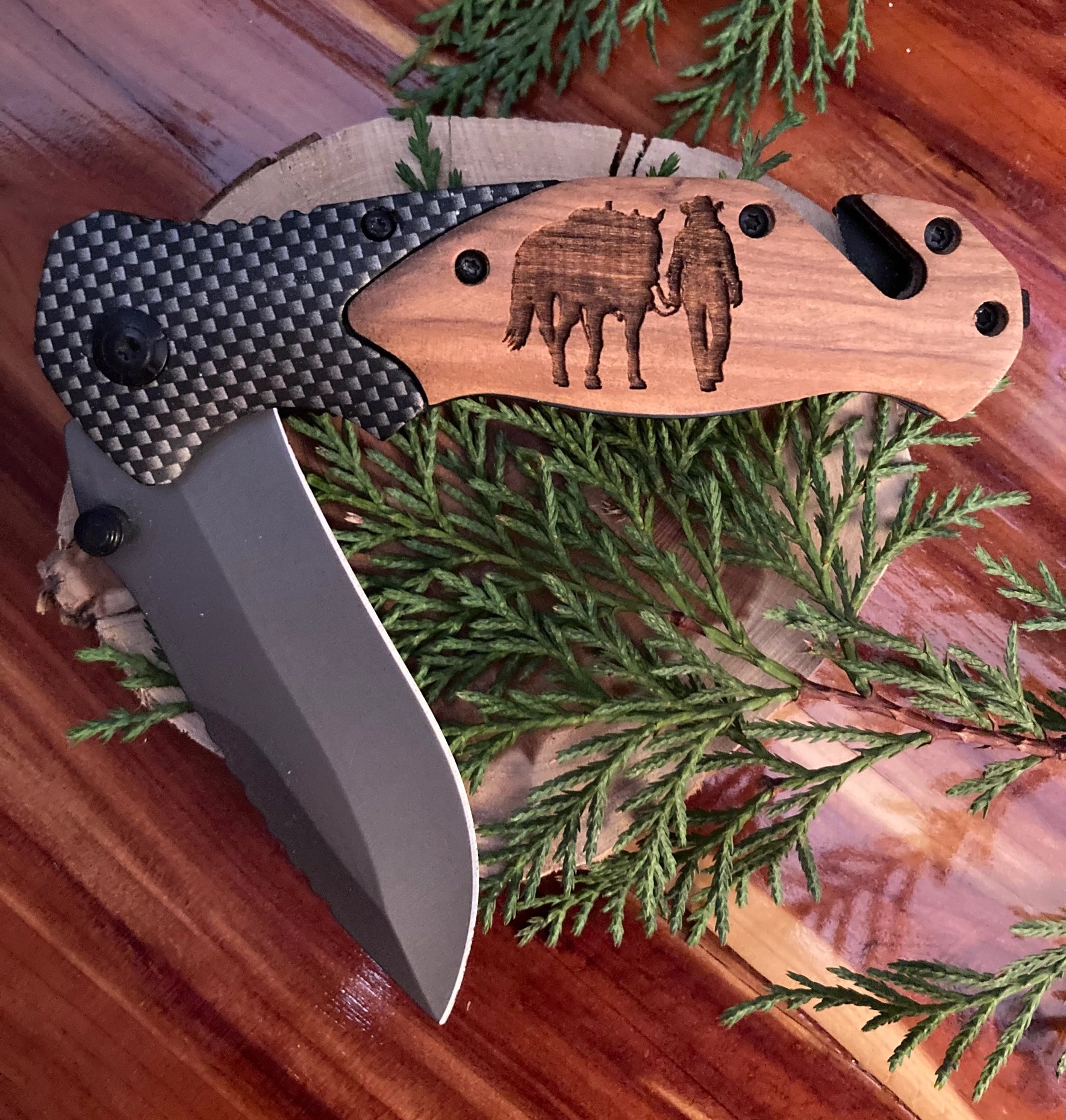 Cowgirl Walking Horse Knife