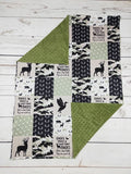 Baby Green Camo Hunting Blanket