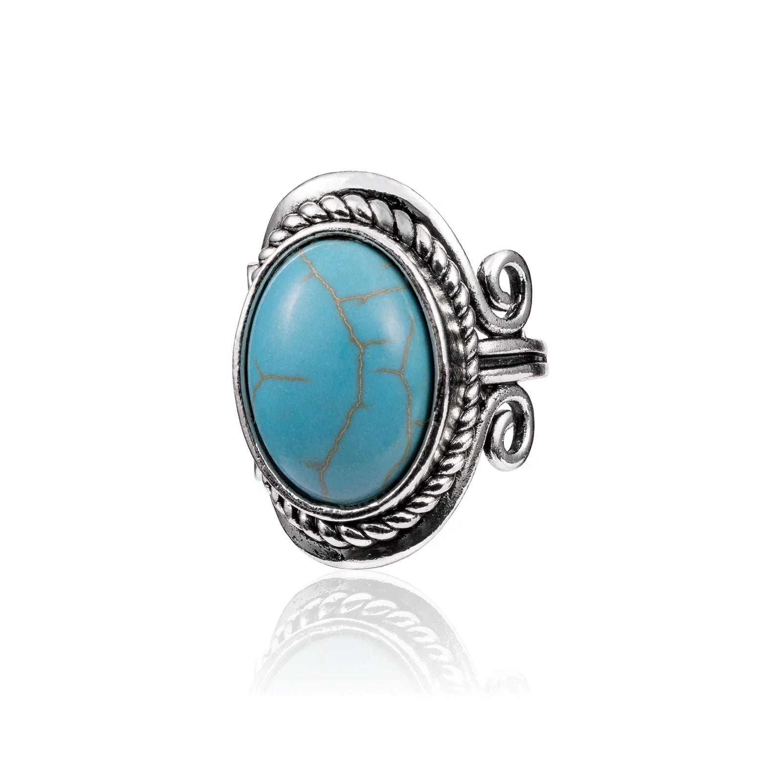 Rustic Couture Oval Ring