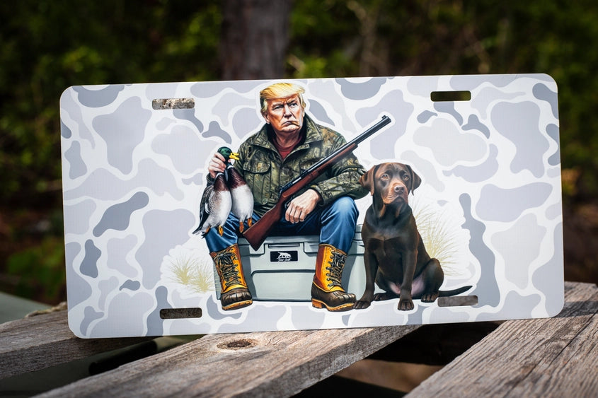 Trump Hunt License Plate Tag