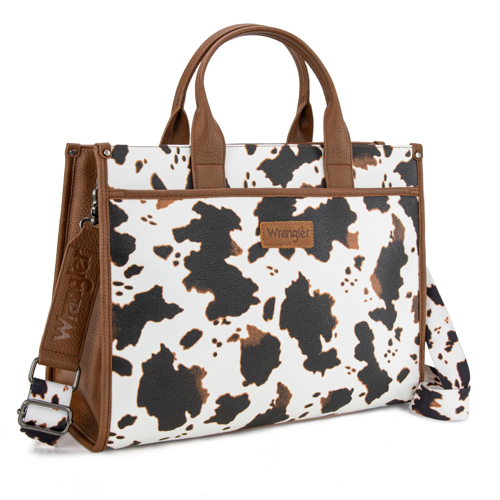 Wrangler Work Tote ( Brown Cow Print )