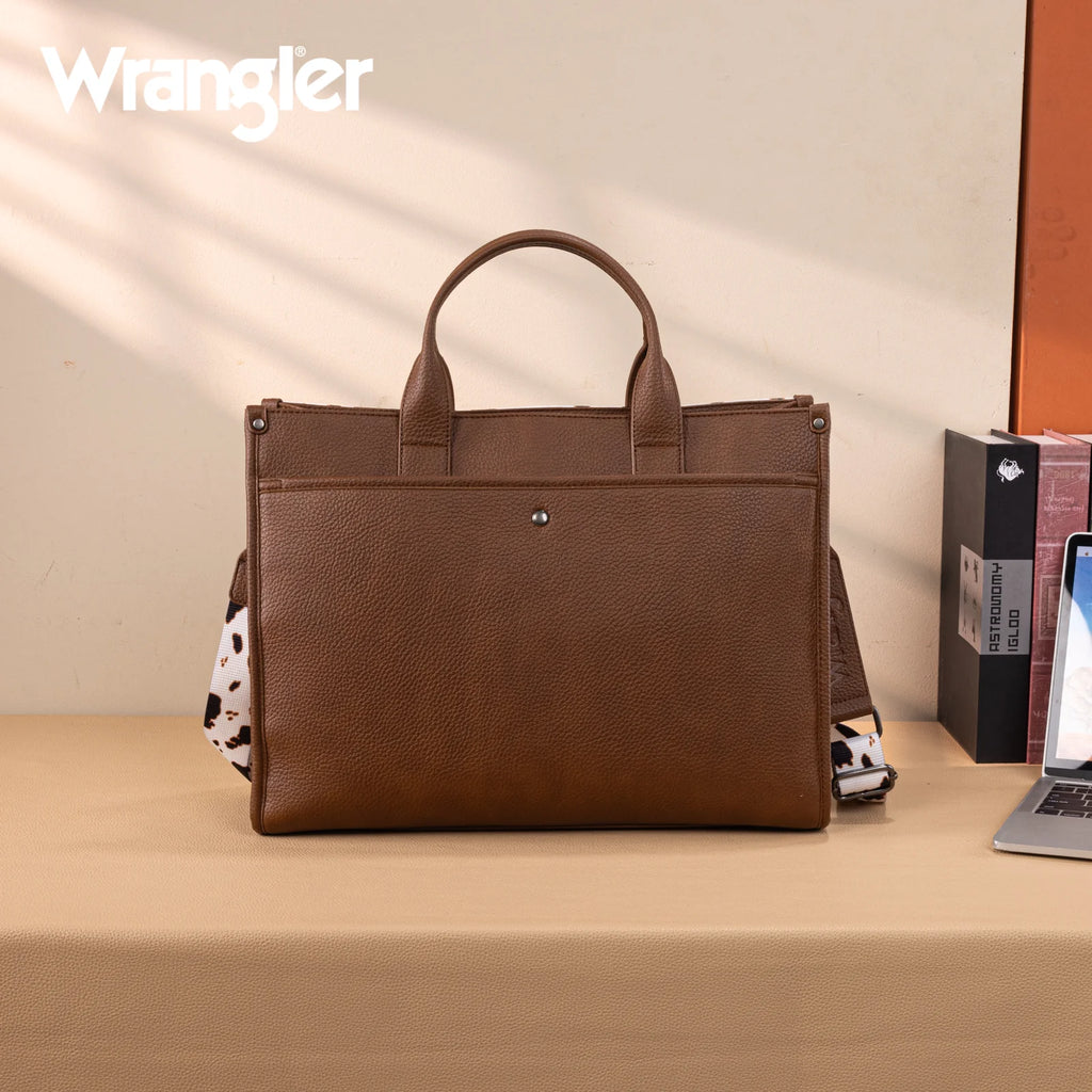 Wrangler Work Tote ( Brown Cow Print )